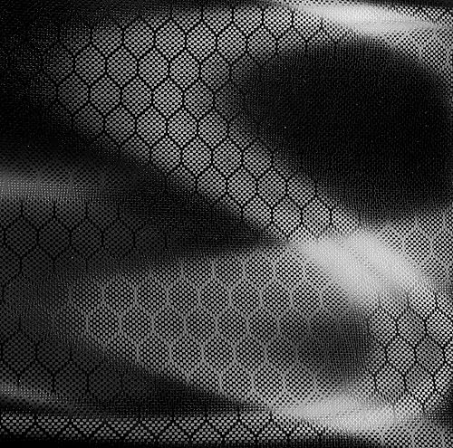 Miniatura 8 de V2 - Revestimiento de vinilo para automóvil, color negro carbono, diseño hexagonal (3 x 5pies)