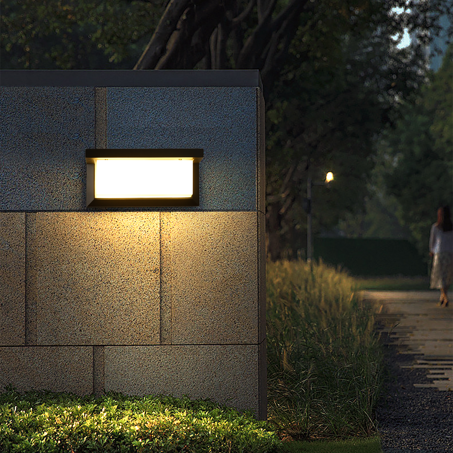 Image of Outdoor Wall Lights, Black Wall Sconce Ip65 Waterproof Outdoor Light Fixtures Wall Mount Outside Lights for House Garden Front Bathroom Garage (B1063-6500K-1Pack)