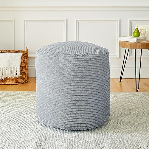 Miniatura 9 de Sorra Home Sutherland Peyote Puf redondo para interiores, 30 pulgadas de ancho x 30 pulgadas de profundidad x 15 pulgadas de alto