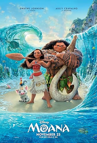 Póster de la película Moana de Dwayne Johnson The Rock tamaño 27x40#1