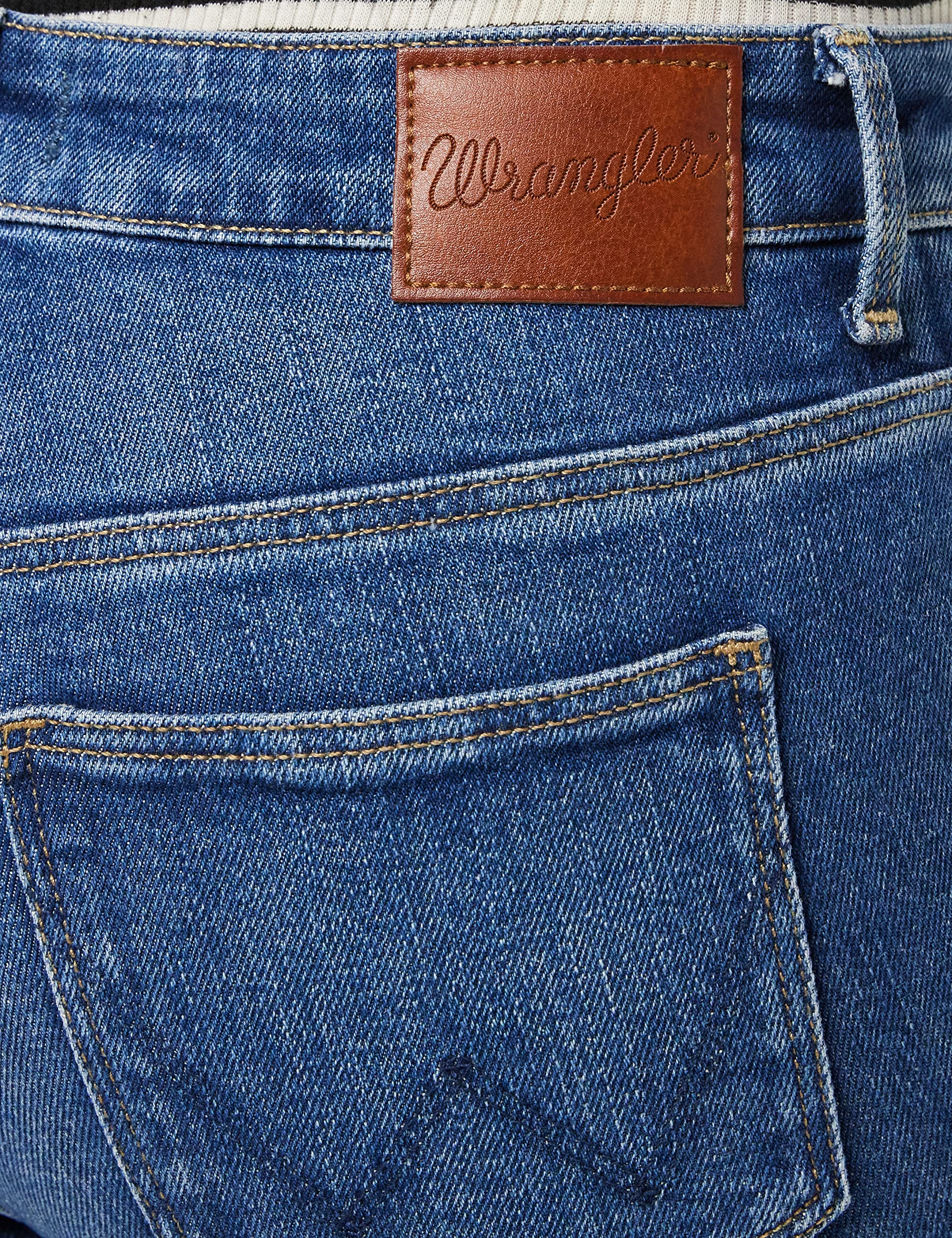 Wrangler Straight Airblue - Spodnie Kobiety