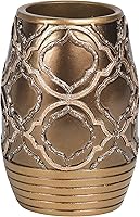 Vista 13 de Popular Bath Jabonera, colección de husillos, oro