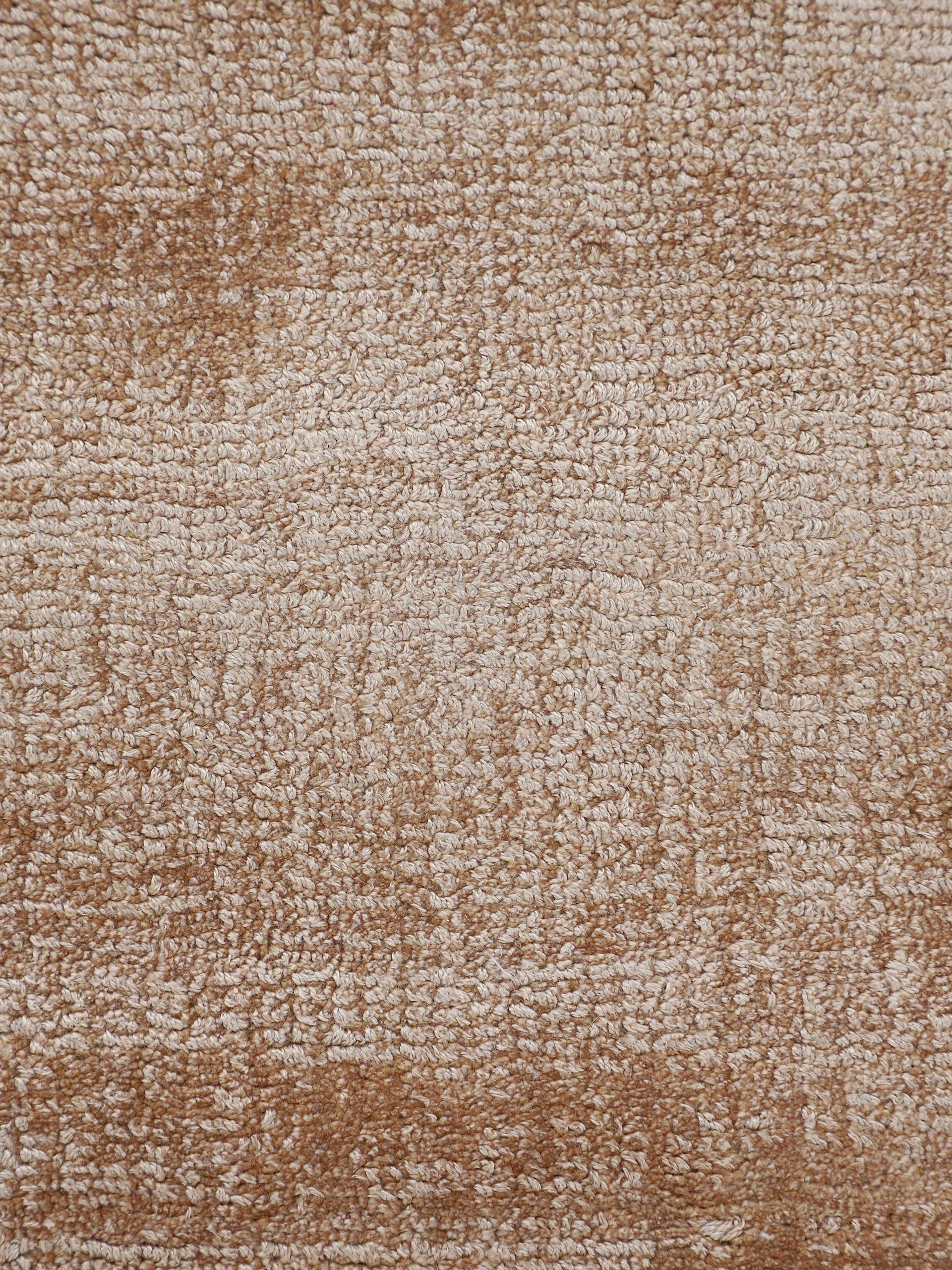 carpetfine Tappeto in viscosa Ava Beige 140x200 cm | Tappeto moderno per soggiorno e camera da letto