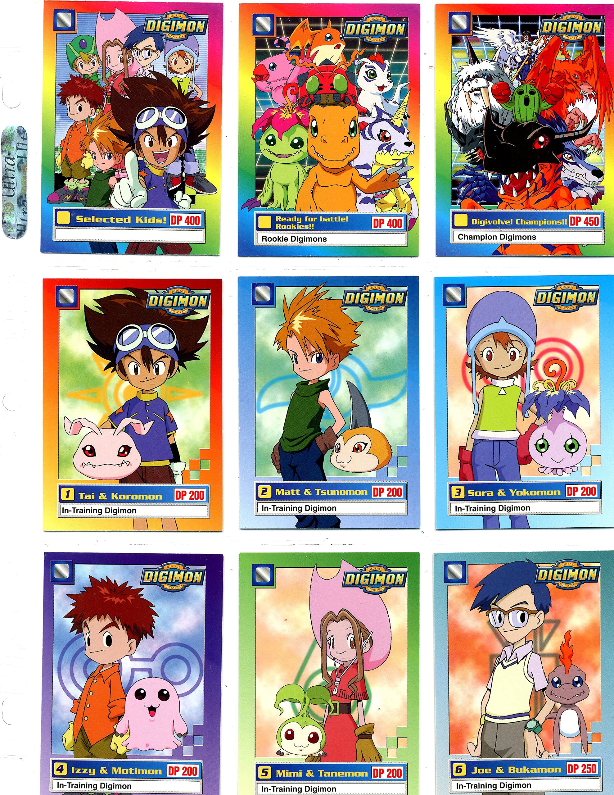 digimon trading cards 1999 1999 Lot Of 9 HOLO BANDAI: DIGIMON Including One 1st Edition Holograph –  AltezzaGameShop main image 0