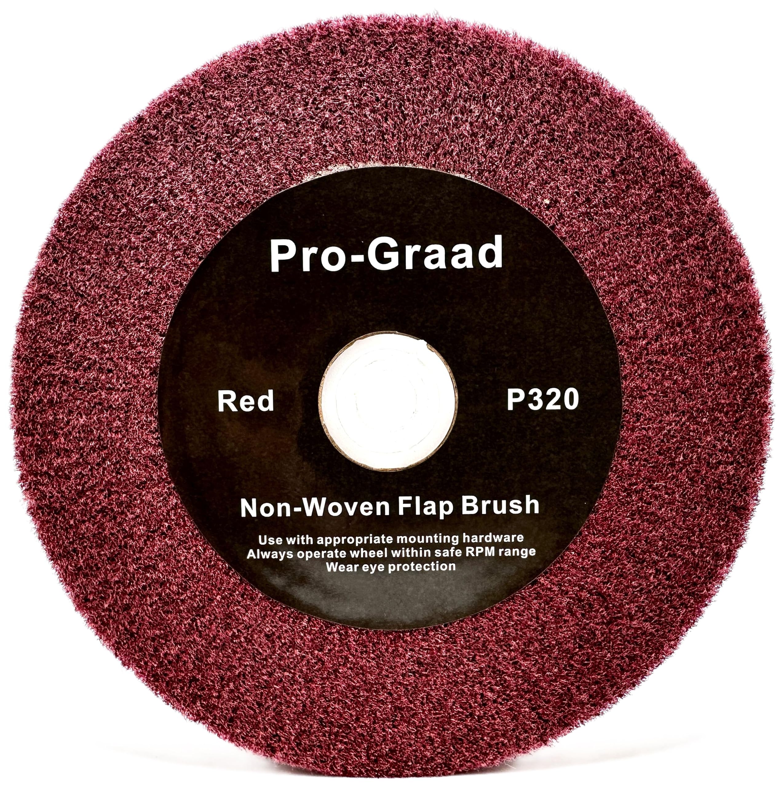 Red Bench Grinder Flap Brush - 320 Grit -8 Red Bench Grinder Flap Brush - 320 Grit -8