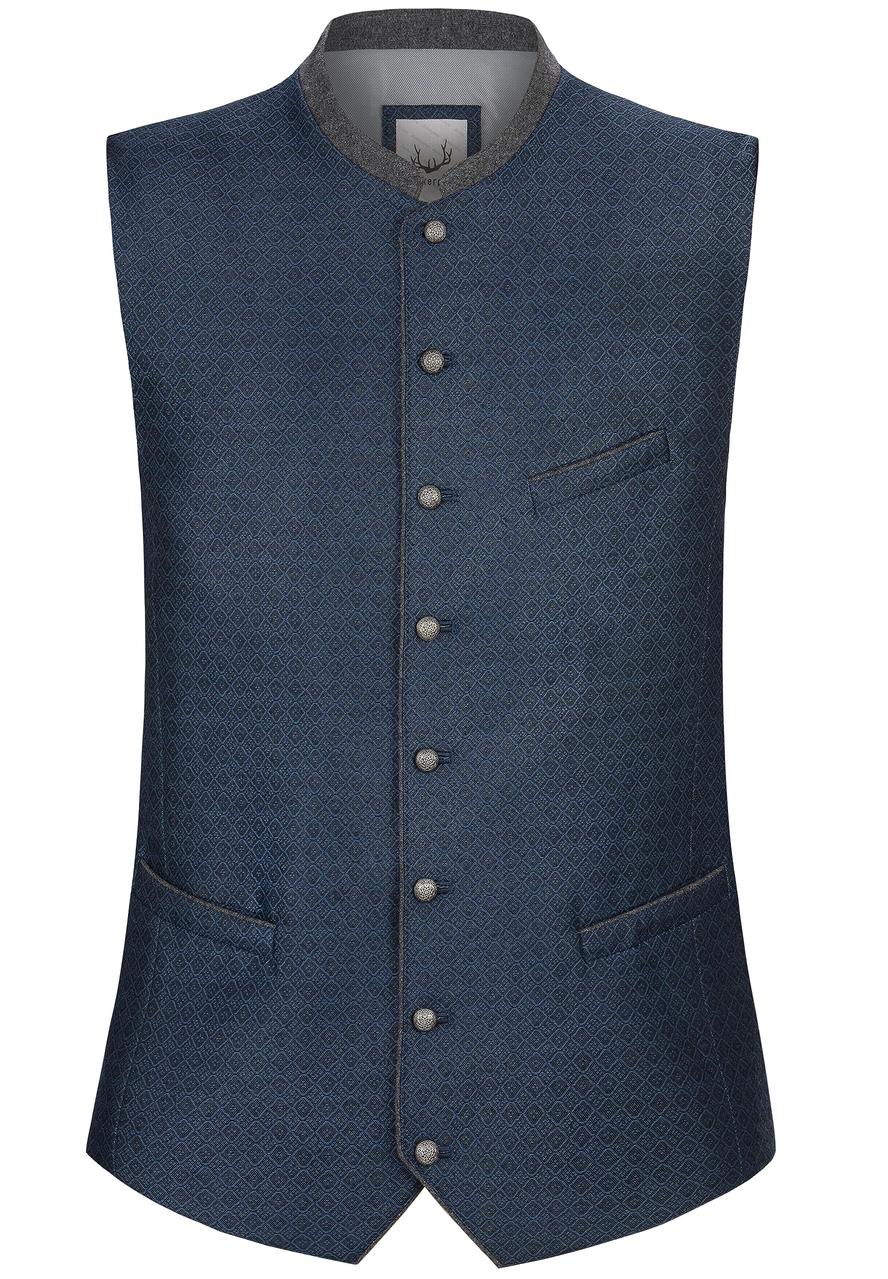Stockerpoint Herren Trachtenweste Romeo I Größen 44-60 I Traditionelle & hochwertige Weste mit verstellbarem Riegel I Perfekt für Trachten & Festlichkeiten