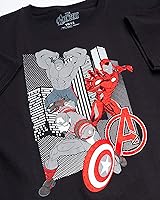 Vista 2 de Marvel Avengers Boys 3 Pack T-Shirts Spider-Man, Hulk, Captain America, Iron Man, Thor (4-16)