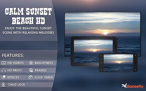 calma sunset beach HD grátis - ambiente pacífico para superar o estresse e a ansiedade assistindo na