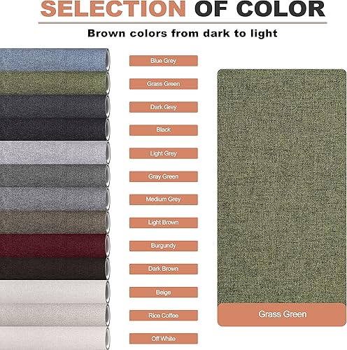 Vista 157 de Parches de reparación de lino grueso, parches de tela de lino autoadhesivos, 8 x 11 pulgadas, 2 unidades, multicolor, se pueden utilizar