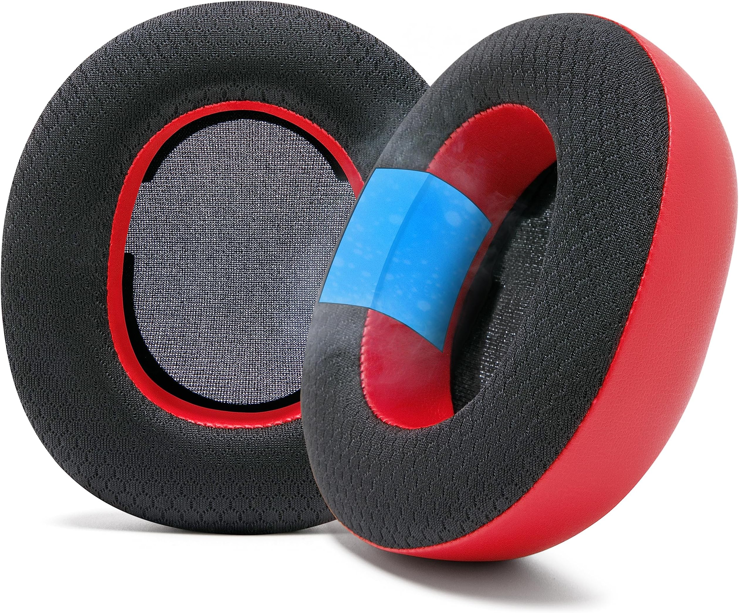 WC Freeze Nova Pro Wireless - Cooling Gel Earpads for Arctis Nova Pro Wireless & Nova Elite (Doesn’t Fit Other Models), by Wicked Cushions, Extra Thick & Comfortable | Red