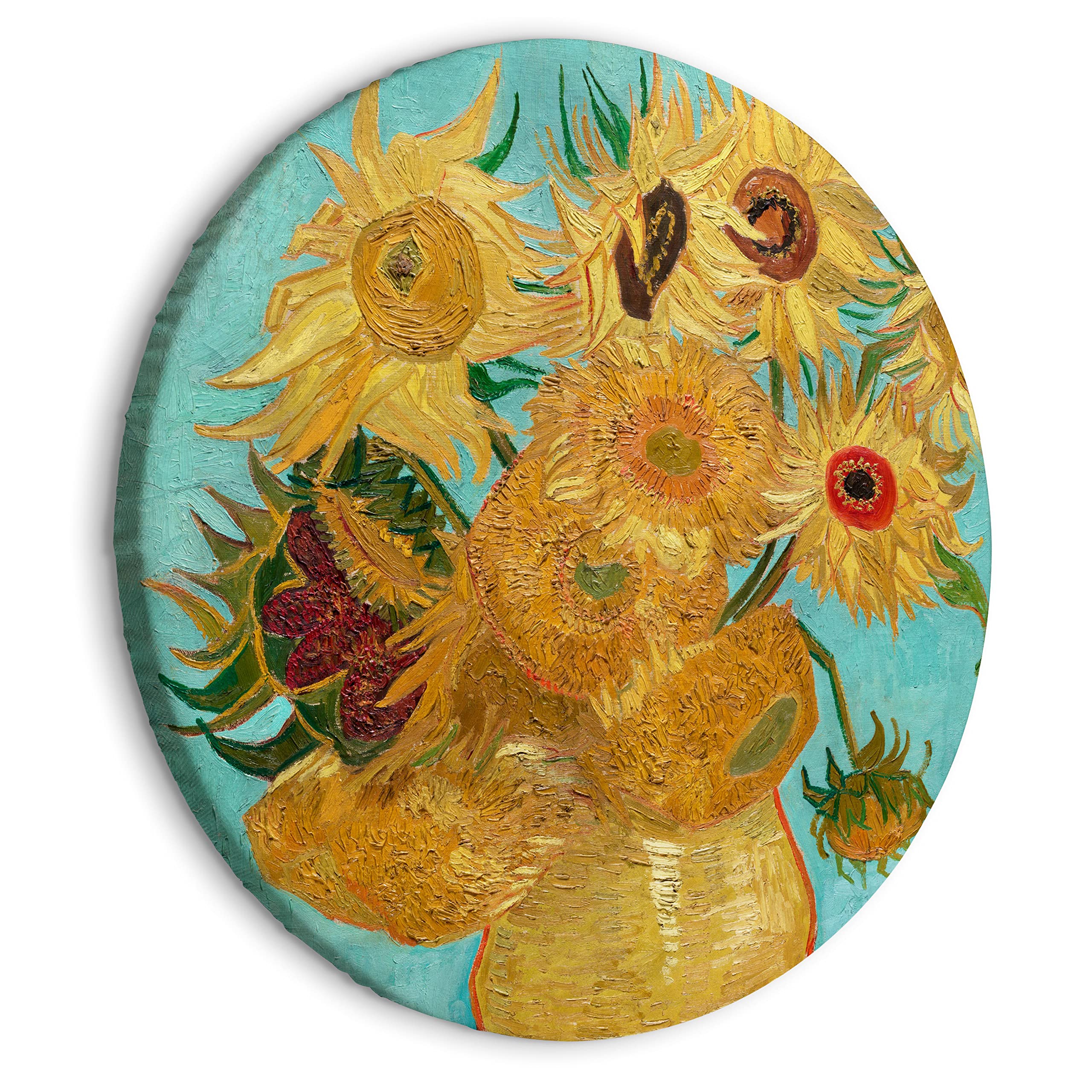 Quadro Rotondo Su Tela 80x80 Cm - Stampa Strutturata, Decorazione Parete Moderna - Foto 12