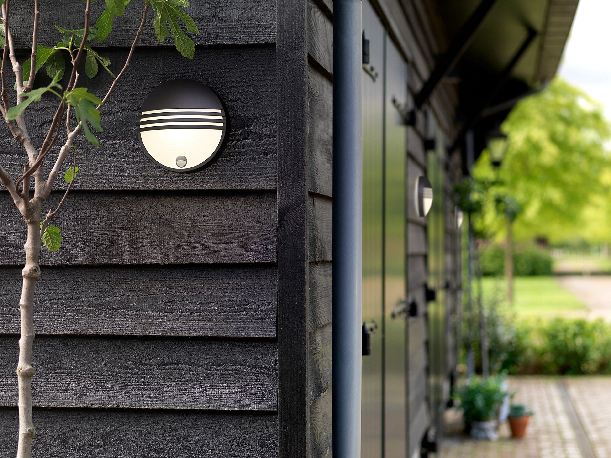 Philips myGarden LED Wandaussenleuchte Yarrow, 6W, schwarz