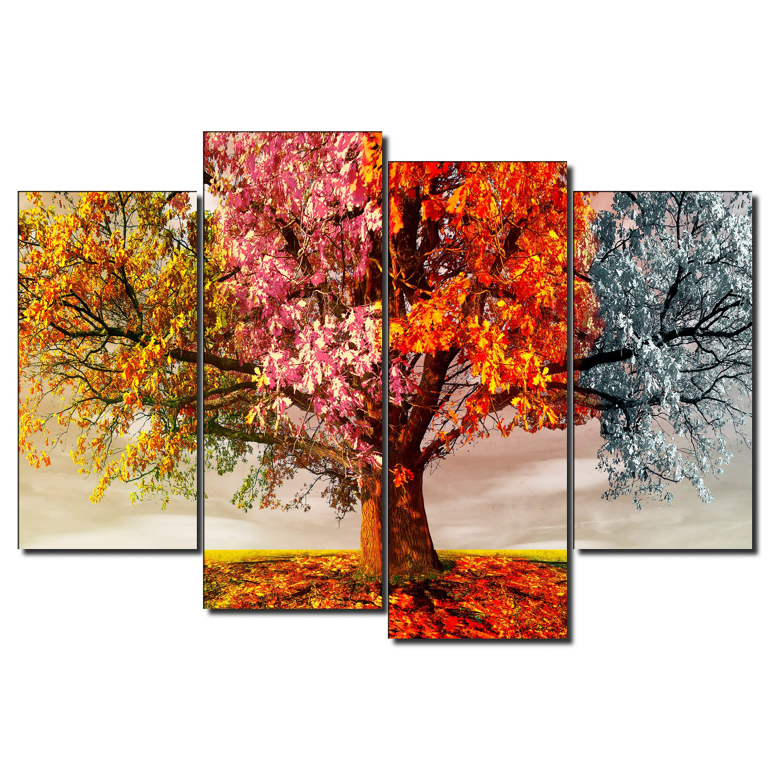 DekoArte - Cuadros Modernos Impresión Imagen Artística | 4 Piezas 120x85cm