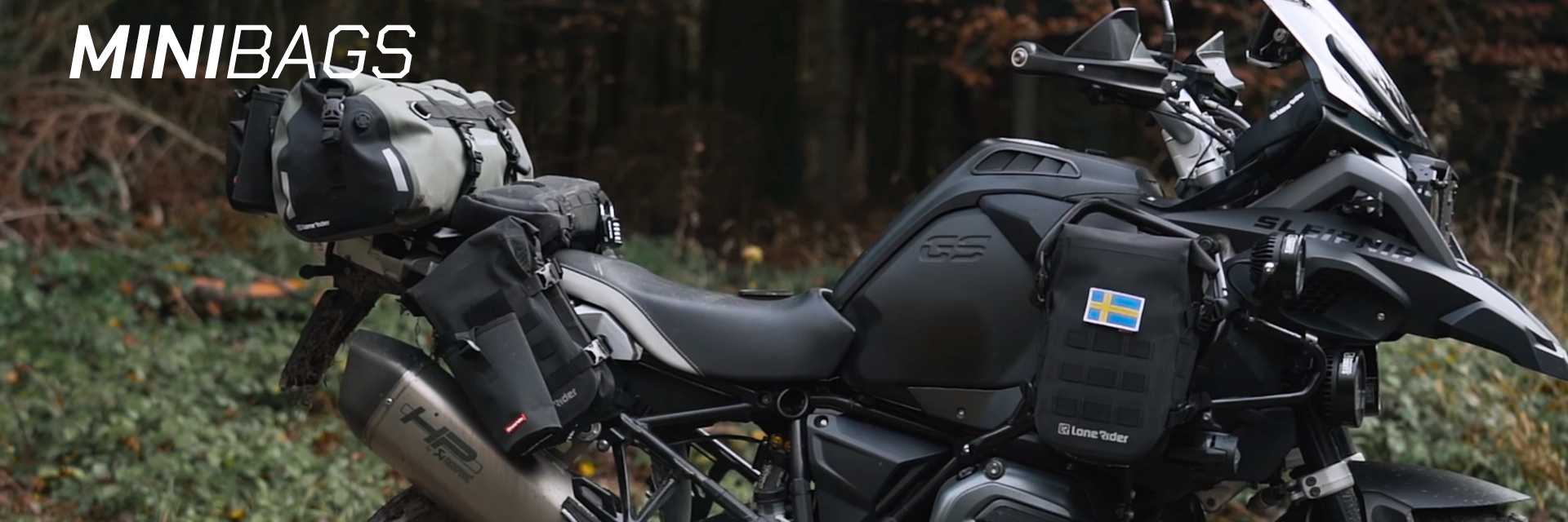 Lone Rider MiniBag 6L Waterproof Motorcycle Crash Bar Bag - with