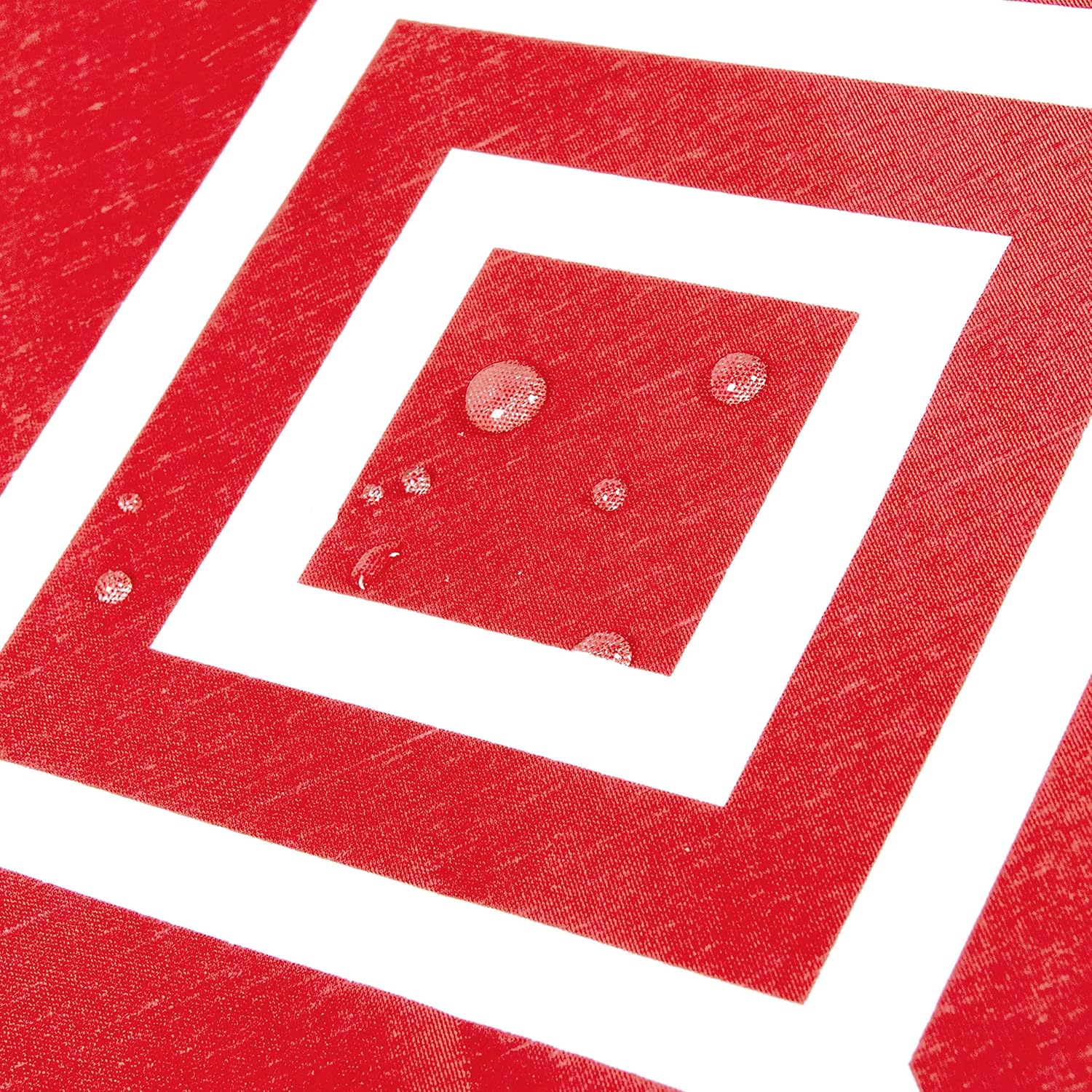 LUSHVIDA Moroccan Rectangle Table Cloth, 54 x 108 Red - Washable Water Resistance Microfiber Tablecloth Decorative Fabric Table Cover for Picnic Banquet Party Kitchen Dining Room, 150 GSM 54 x 108 inch Red