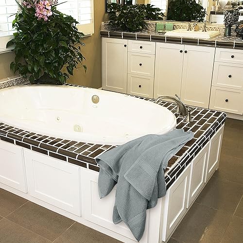 Miniatura 8 de Utopia Towels - Juego de 4 toallas de baño (27 x 54 pulgadas), 100% algodón peinado, 600 GSM, toallas ligeras, altamente absorbentes y de secado