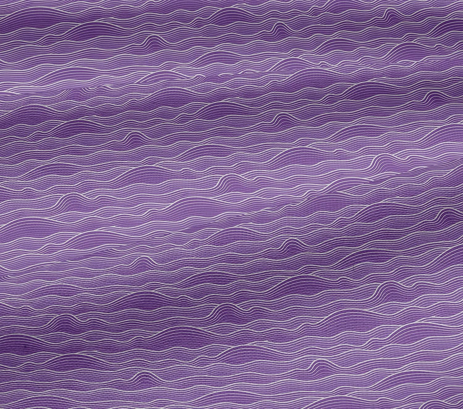oneOone Cotton Jersey Purple Fabric Asian Japanese Wave Quilting Supplies Print Sewing Fabric by The Yard 58 Inch Wide