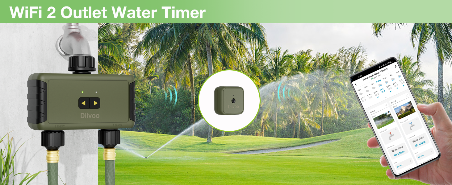 Diivoo - Sensor de temperatura WiFi, 3 unidades, termómetro remoto