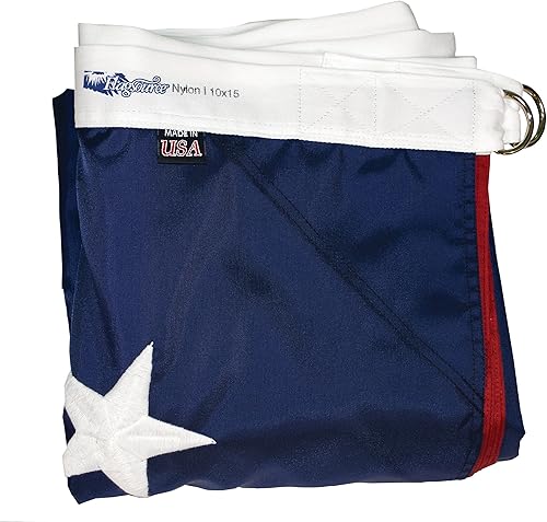 Miniatura 10 de FlagSource Bandera americana de nailon certificado por FMAA con estrellas bordadas y rayas cosidas fabricada en los Estados Unidos 49 x 75ft