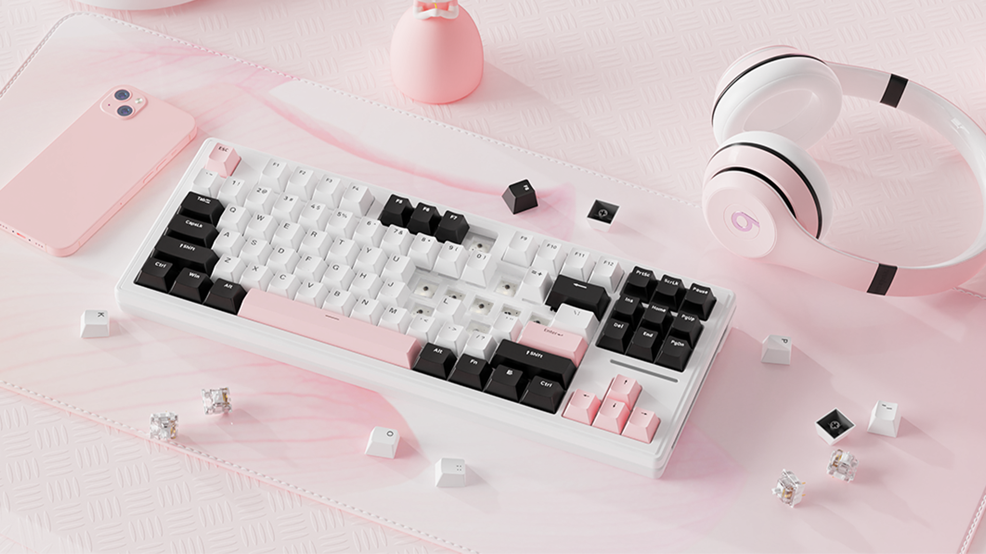 ⌘くっきー⌘4脚 Amazon | MAMBASNAKE x ATTACK SHARK M87 メカニカルキーボードキー