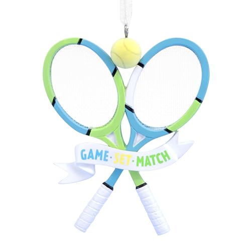 Hallmark Christmas Ornament Game Set Match Tennis Ornament Hobby Gifts
