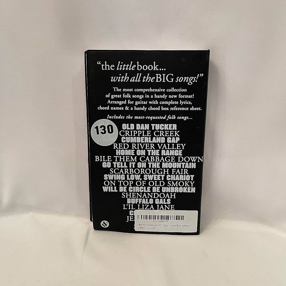 Little Black Songbook of Folk Songs: Lyrics/Chord Symbols: Music