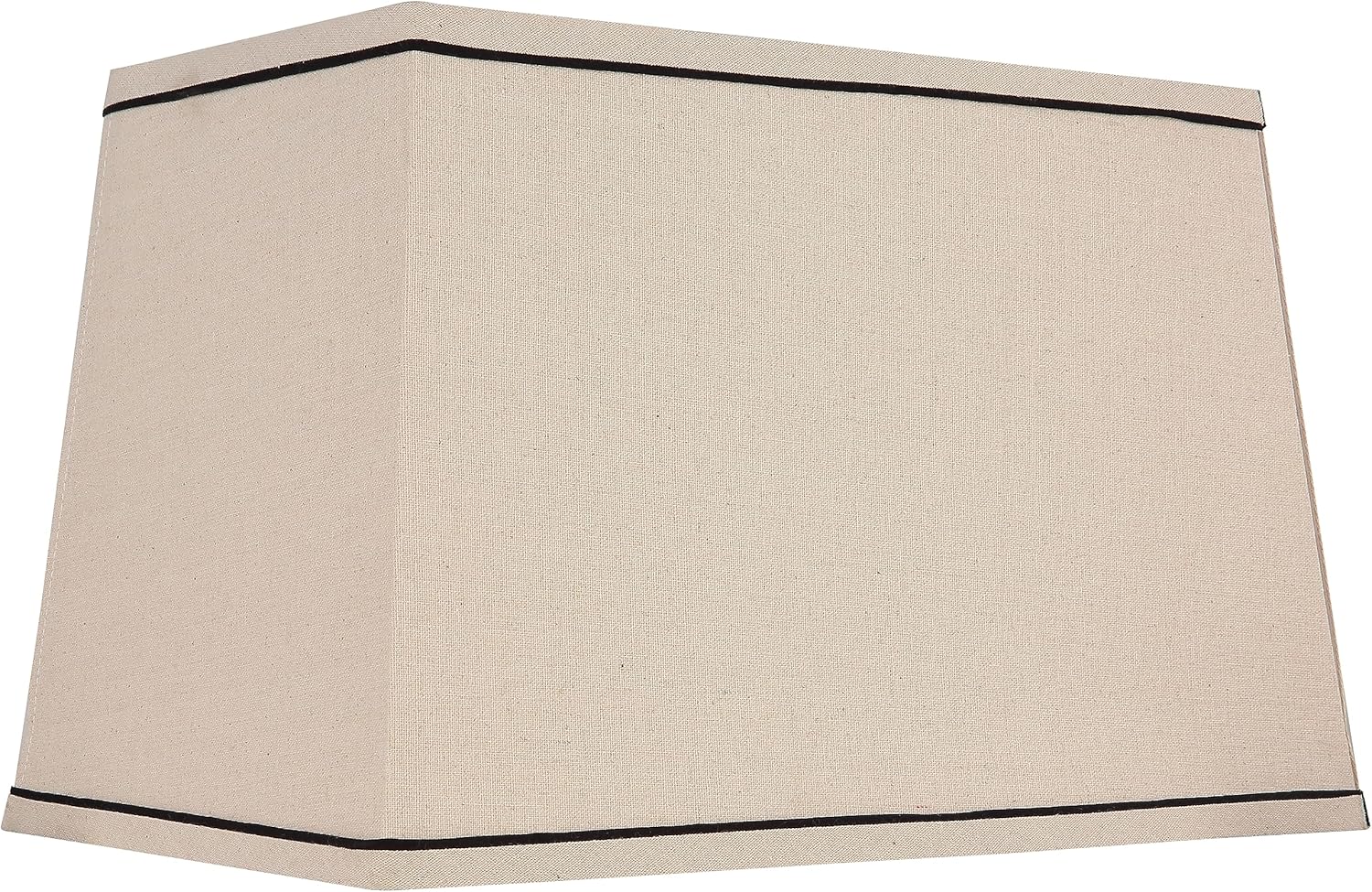 T Shape Lampshades Set of 2, Natural Linen Top L13.78'' x W7.5''xBottom L15.75''xW9.45''*High 10.24", Easy Assembly Replacement Beige Shade for Table Lamps Floor Lamps,Half and Spider Fitter Included