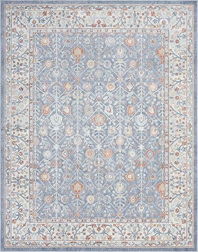 Miniatura 3 de Fashionwu Alfombra moderna envejecida de 8 x 10 pies, tejida a máquina, alfombra turca para dormitorio, sala de estar, cuarto de niños y sala de