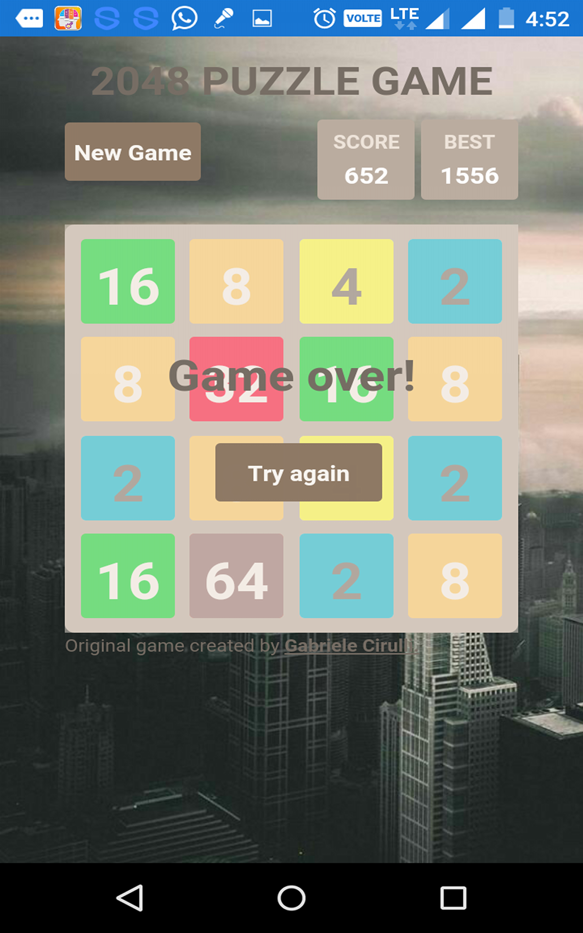 2048 PUZZLE GAME App on Amazon Appstore