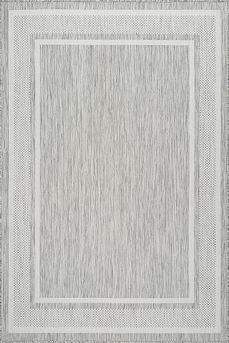 Vista 268 de Adiva Rugs - Alfombra para interior y exterior, tapete fácil de limpiar, resistente a la intemperie y las manchas, para comedor, patio, terraza