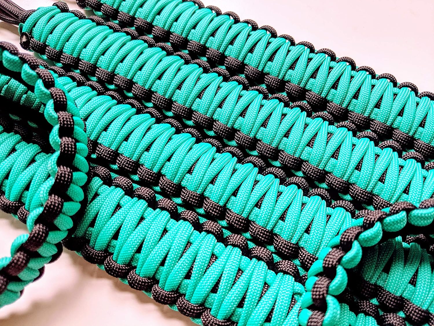 Paracord Grab Handles for Wrangler JK 2007-2017, Many Colors, Set of 4 Handles (Seafoam)