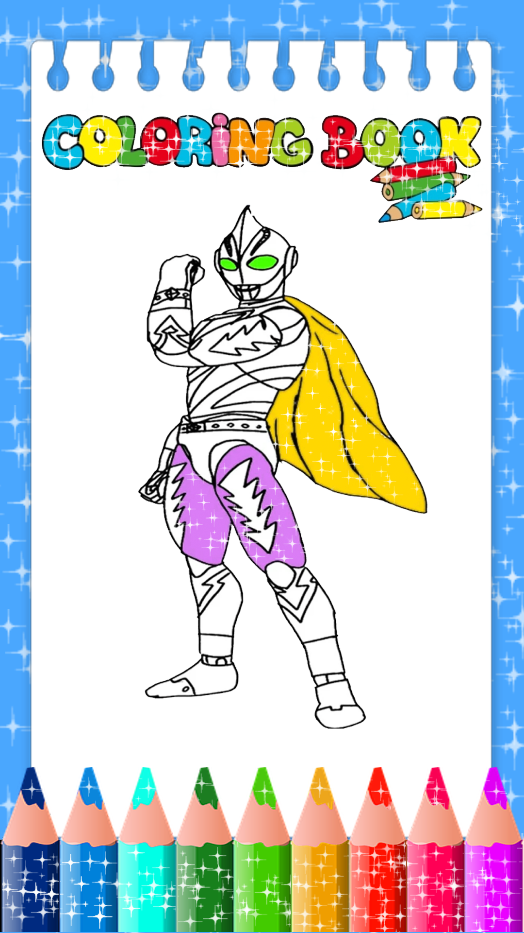 Glitter Coloring Book Ultra Super Hero - App on Amazon Appstore