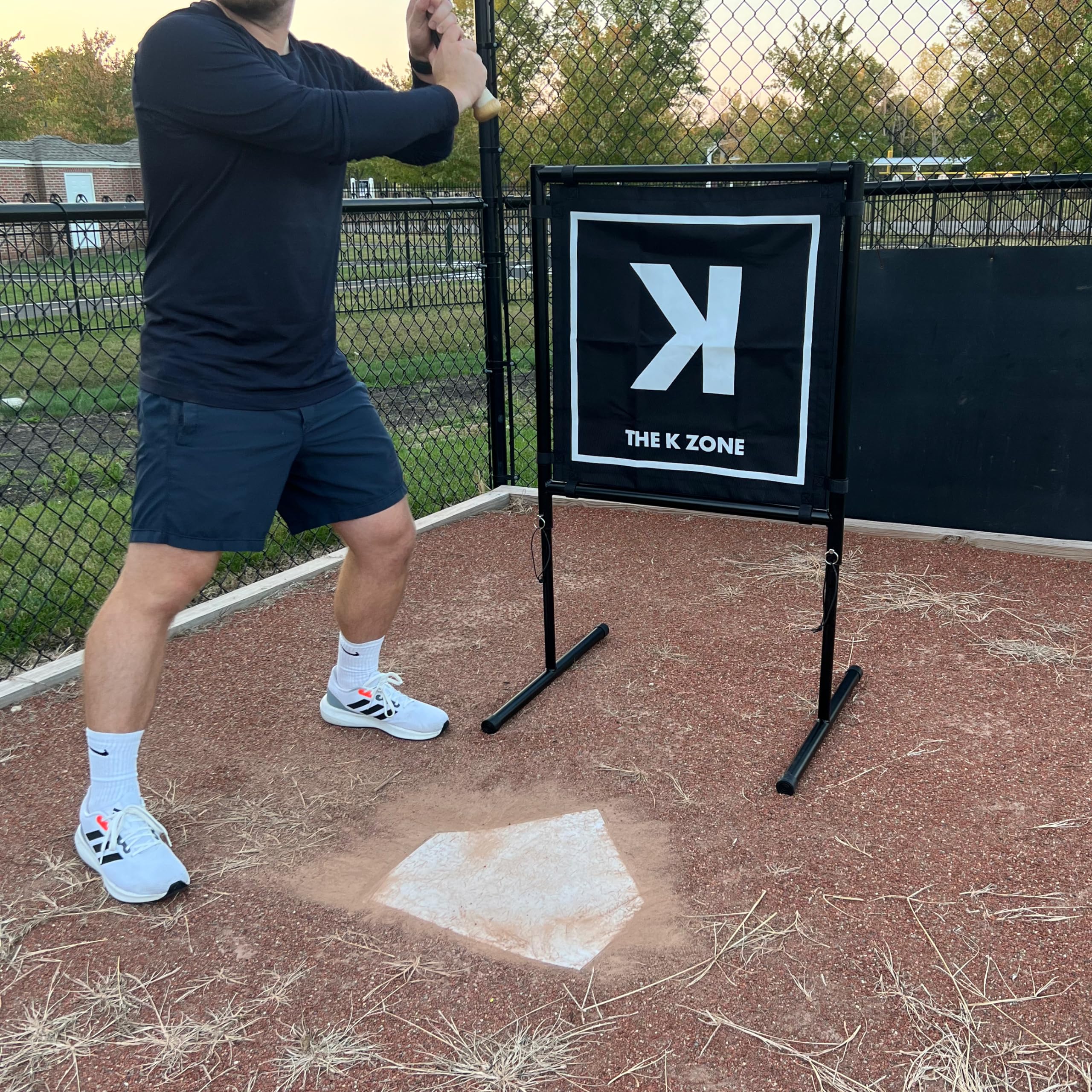 The K Zone Blitzball and Wiffleball Strike Zone Target | Metal and