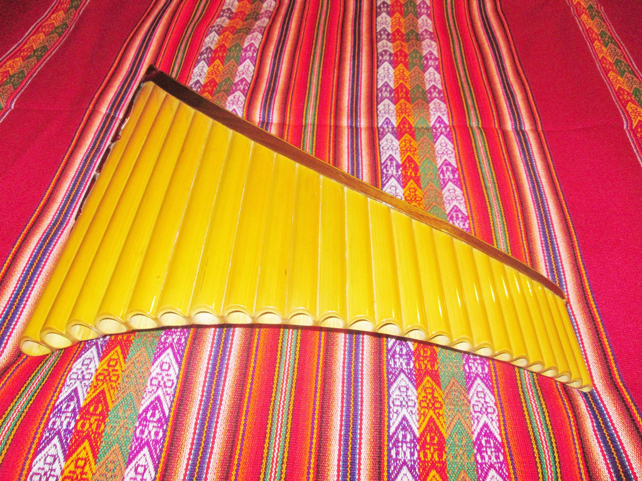 Professional Q'awary Tenor Left Handed Pan Flaute Tunable 24 Pipes Natural Bamboo - Case Included - Item in USA