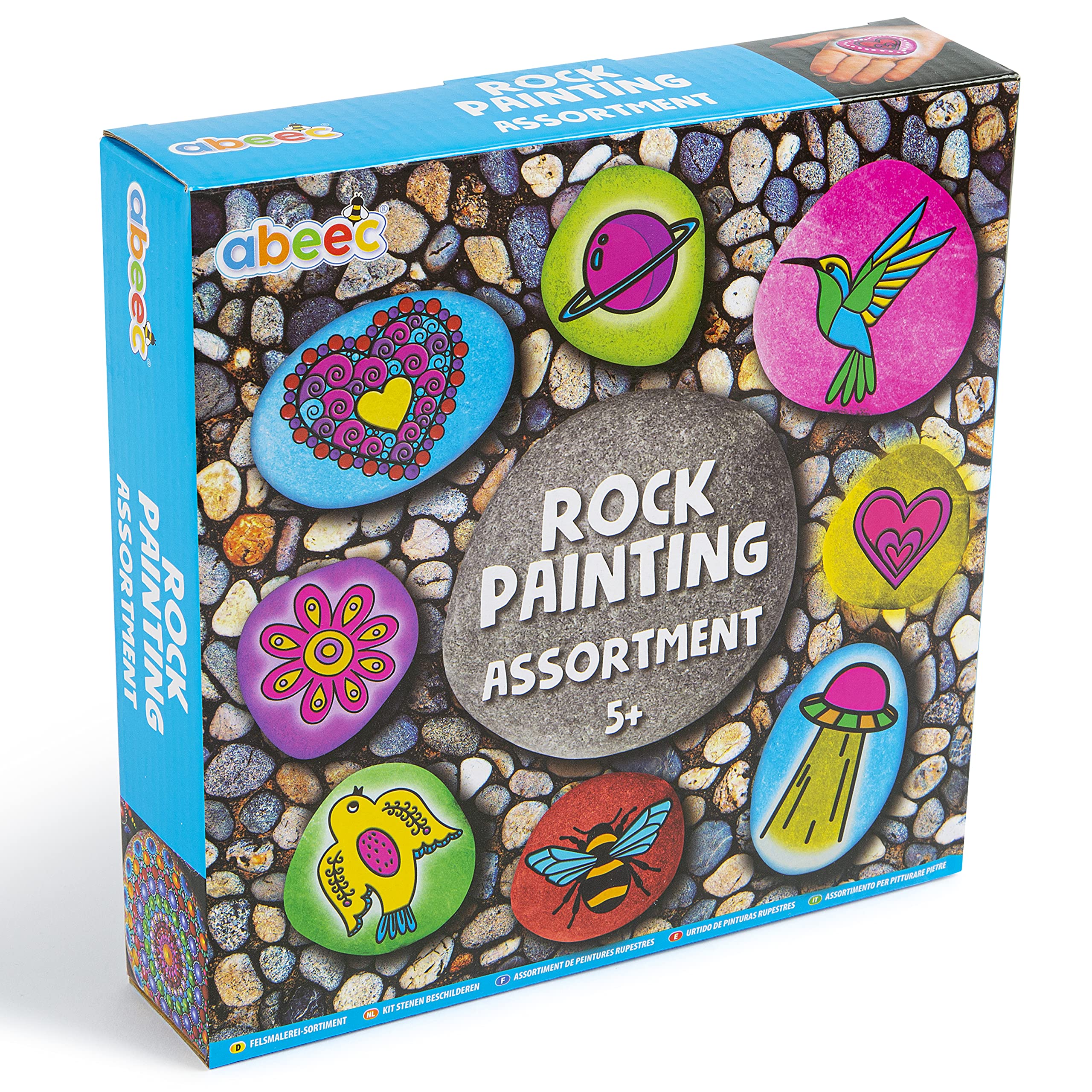 abeec Rock Painting Assortment Rock Painting Kits for Kids 5+ Kids