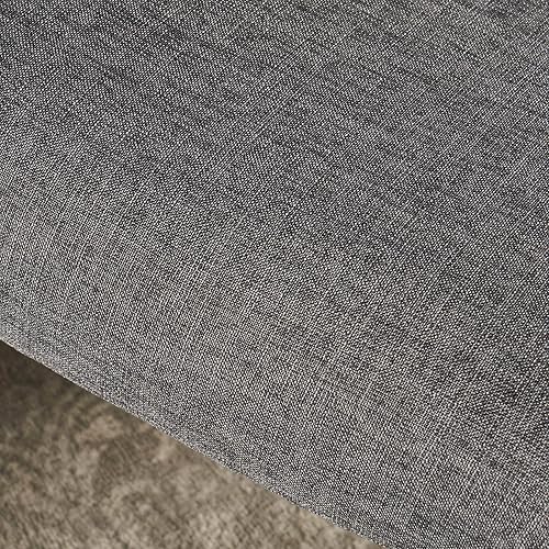 Miniatura 5 de Christopher Knight Home Callum Mid-Century Rocker - Falda de tela color gris y nogal claro