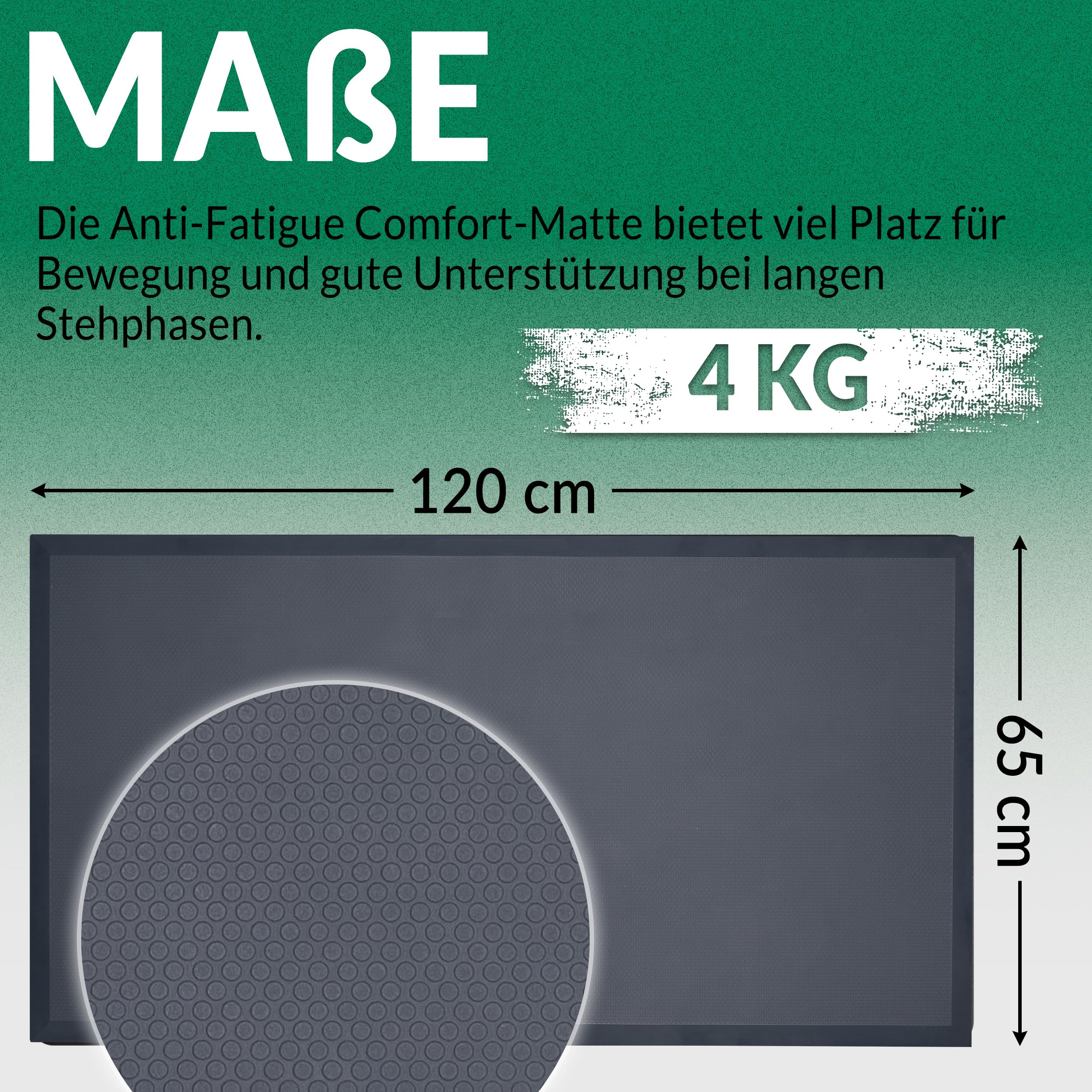 Die perfekten Arbeitsplatzmatte für Ihren Steharbeitsplatz entscheiden Sie selbst welche Größe Sie bevorzugen