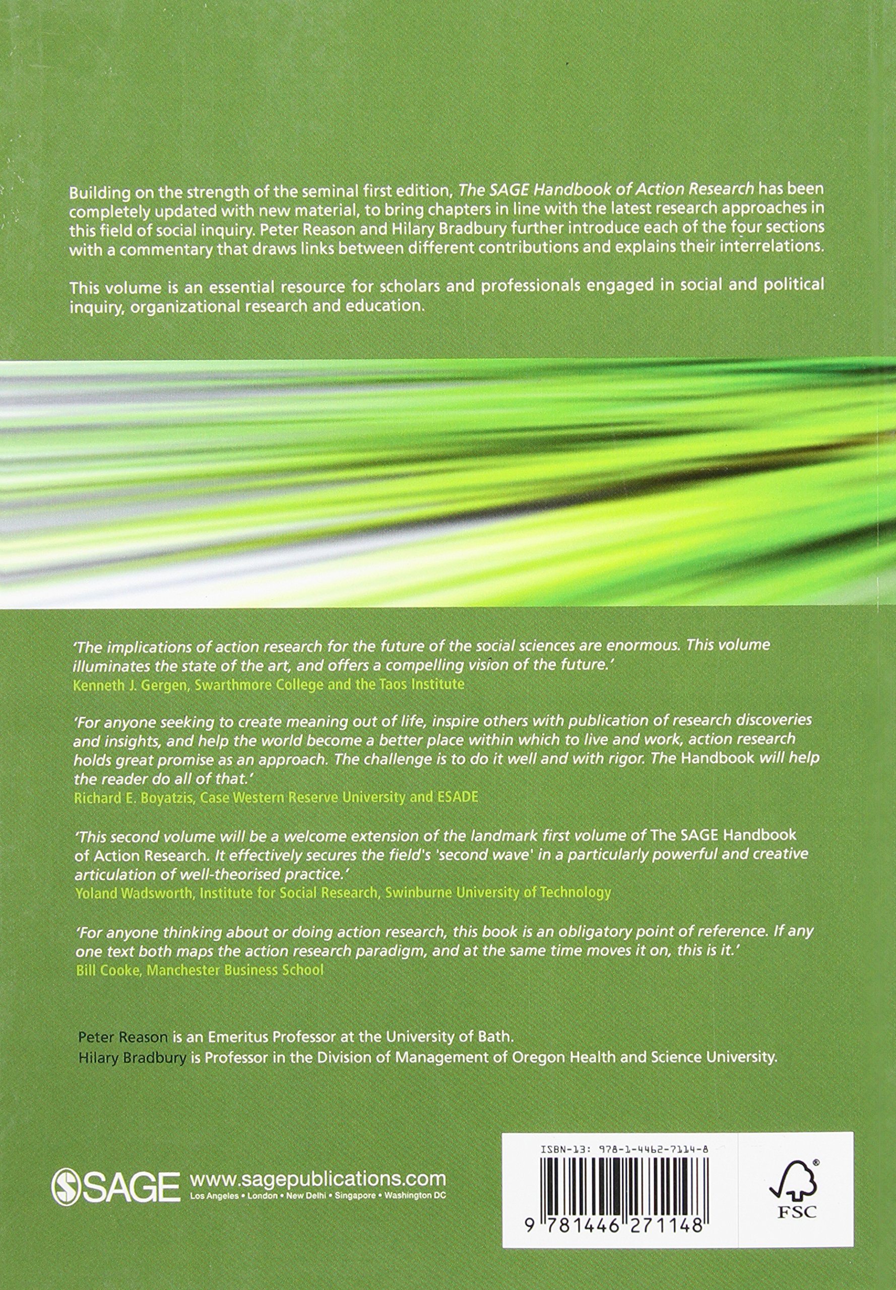 The SAGE Handbook of Action Research: Participative Inquiry and Practice