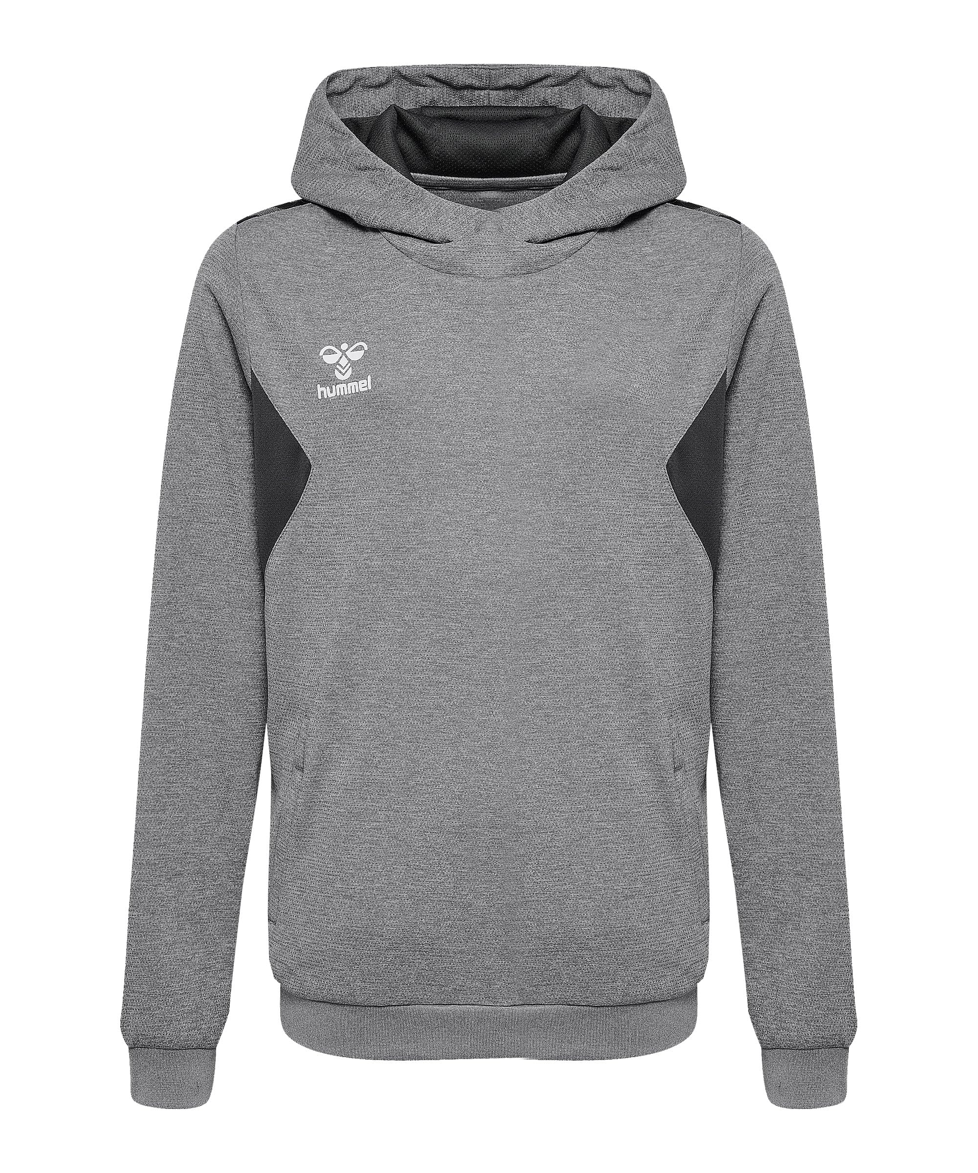 hummel Unisex Children's Hmlauthentic Pl Hoodie Kids Sweatshirt Grey Melange