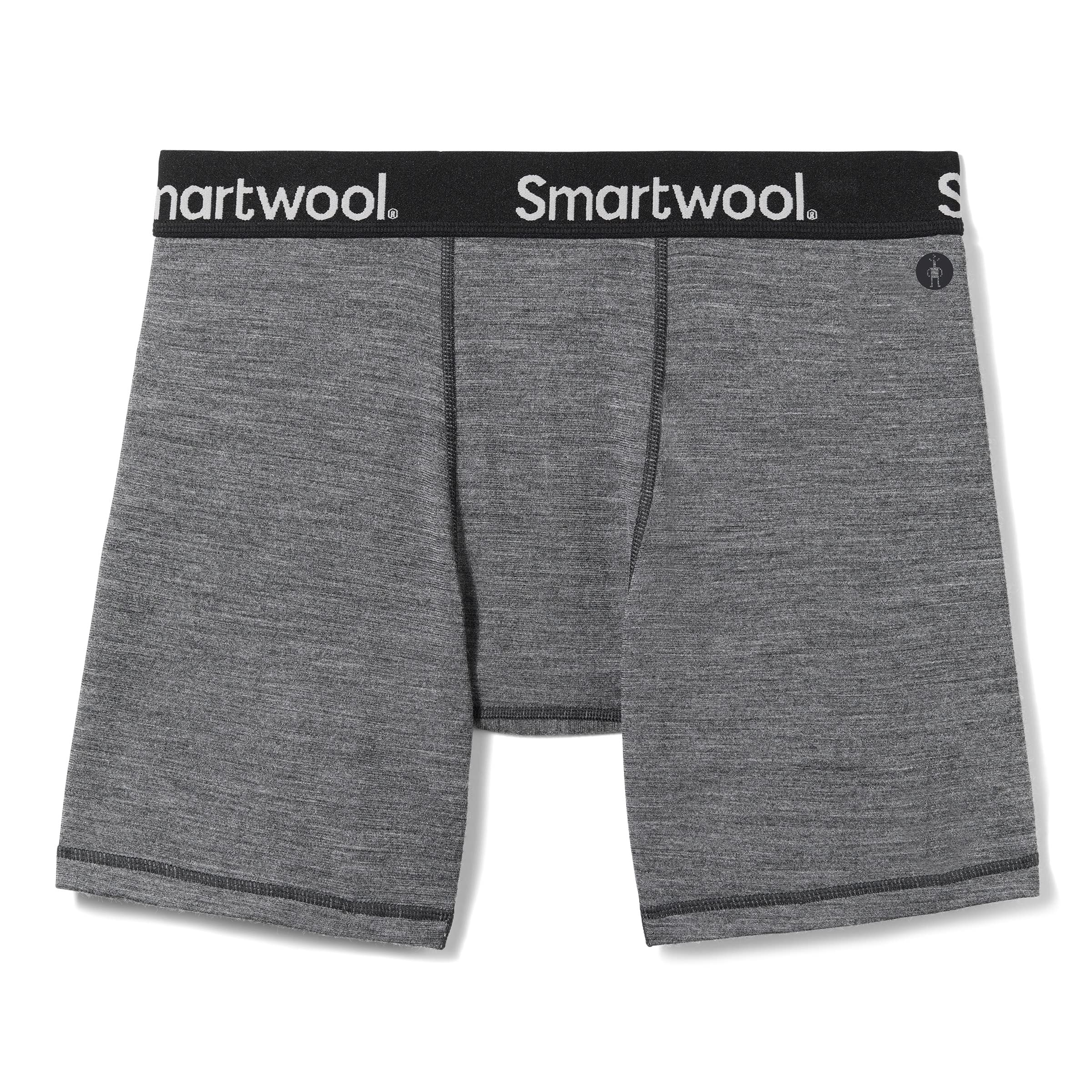 Smartwool Men's Boxer Brief, Medium Gray Heather, Medium