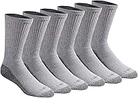 Vista 1 de Dickies - Calcetines deportivos con función de control de la humedad y tecnología Dri-Tech, paquete múltiple