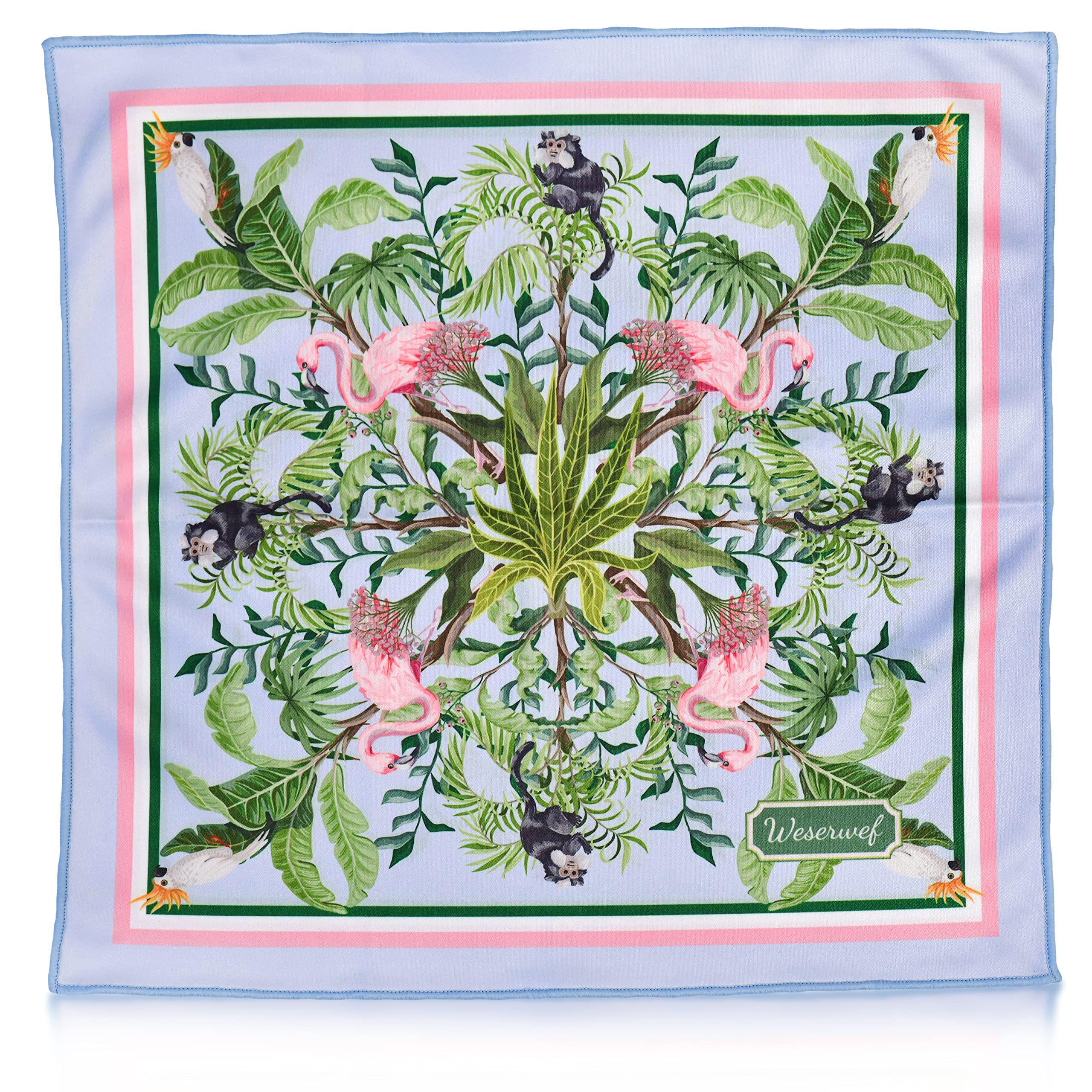 WESERWEF Design Microfiber Glasses Cleaning Cloth – Premium Cleaning Cloth for Eyeglasses, Screens, Tablets, Cameras & Lenses, 12