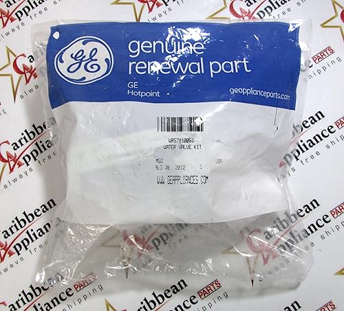 Miniatura 2 de GE WR57X10051 - Válvula de agua de doble solenoide para máquina de hielo, color blanco