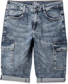 S.Oliver Jungen Shorts - Petrol Baumwolle