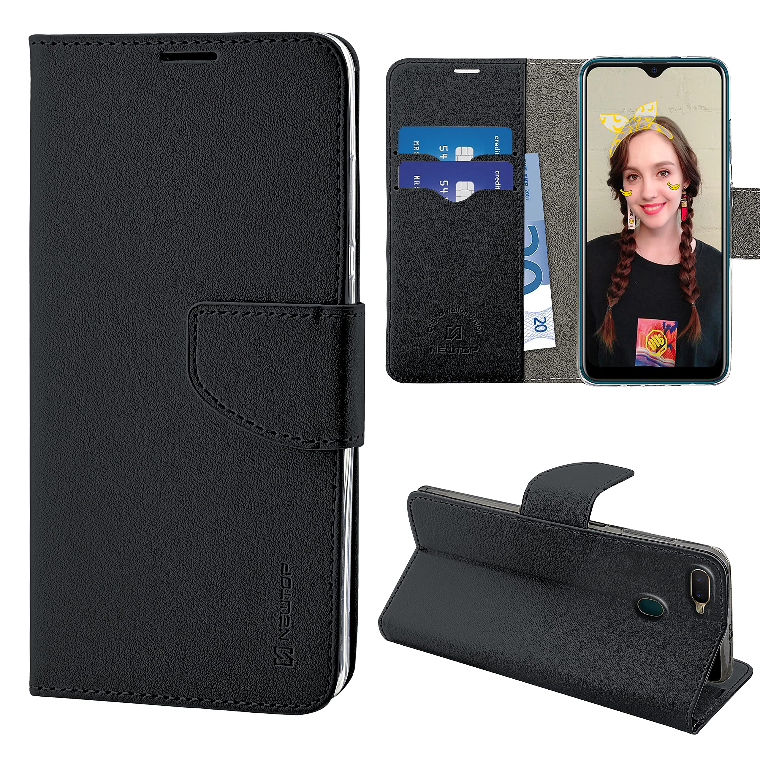 REY Cover in Gel TPU Trasparente per Oppo A7 / Oppo AX7, Ultra Sottile 0,33 mm, Morbido Flessibile, Custodia Silicone