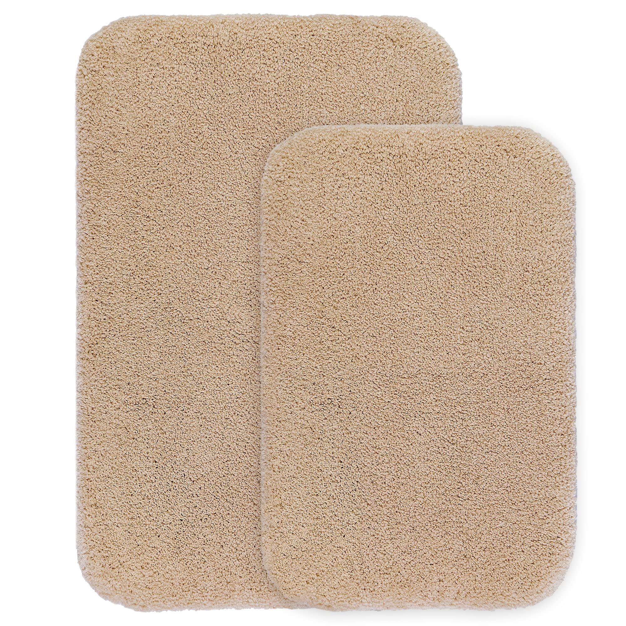 VANZAVANZU Non Slip Bath Mat Extra Large Bathroom Runner Rug Thickened Bath Rug for Bathroom Absorbent Ultra Soft Bedside Carpet Fluffy Microfiber Runner Floor Mat - 50 x 122cm (White) — view 20