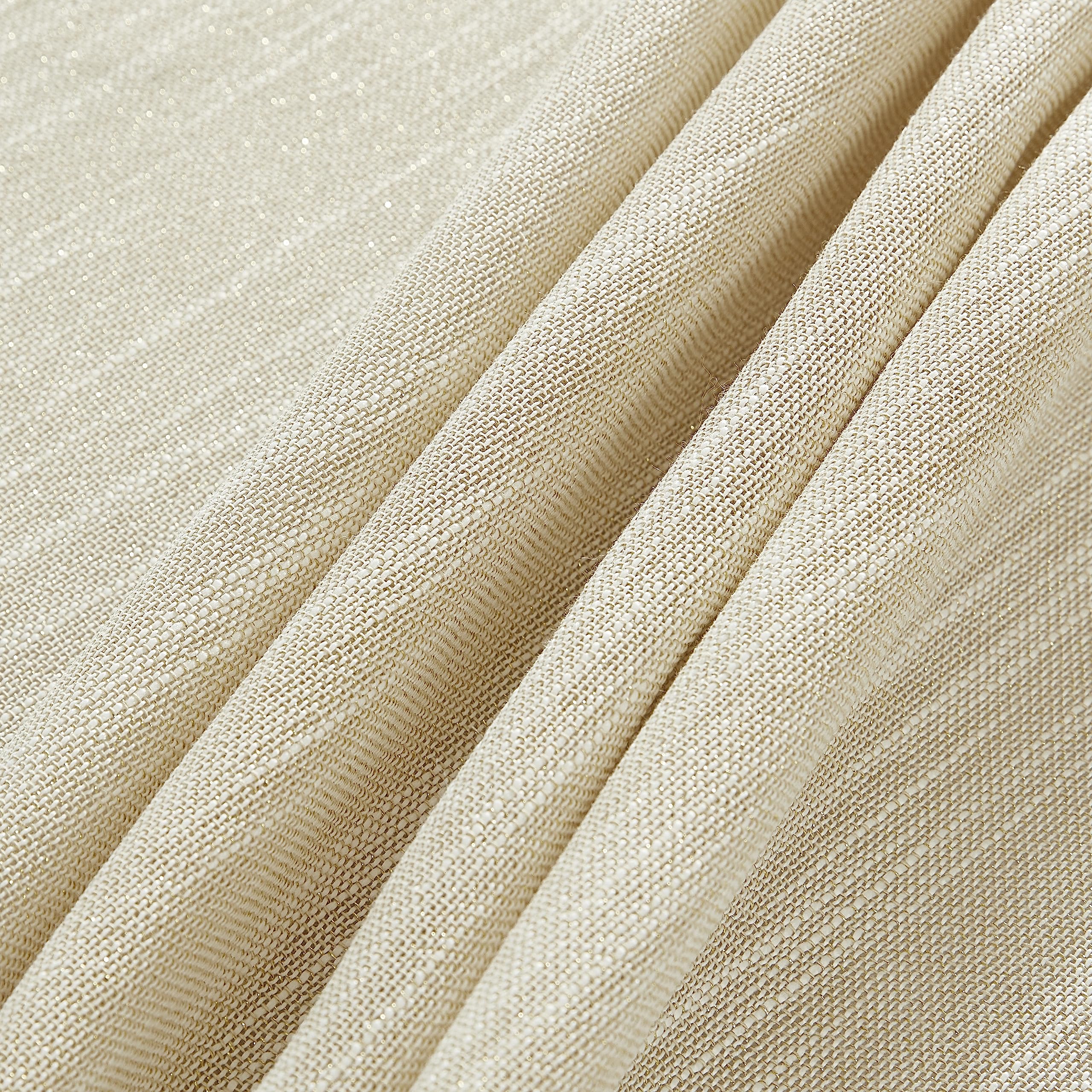 Laura Ashley Arabesque Luxuriöse Schimmernde Stoff-Tischdecke für formelle Anlässe, Urlaub, Hochzeit oder Party, 152,4 x 365,8 cm, Gold
