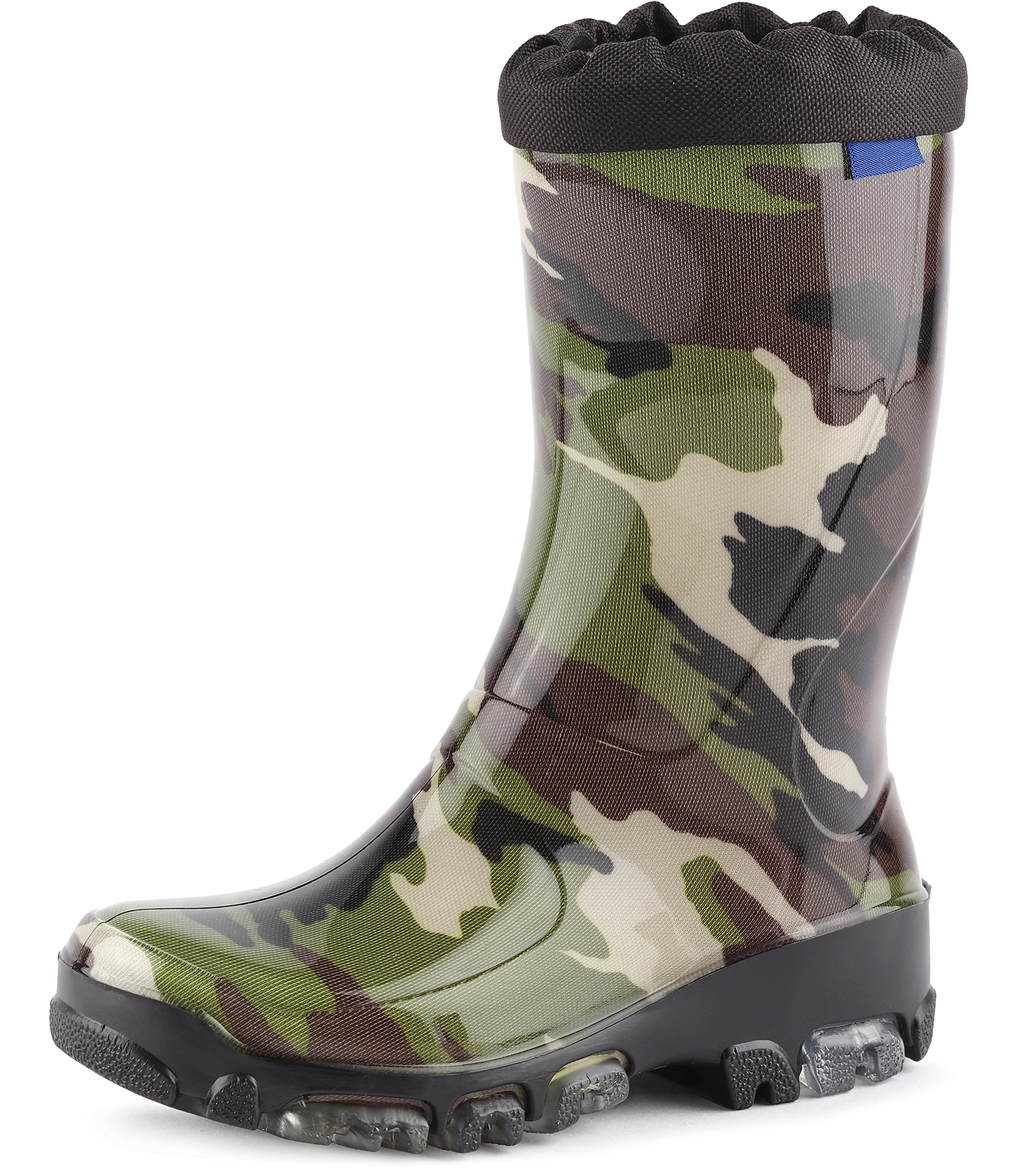 Ladeheid Gummistiefel Kinder Bequeme und wasserdichte Regenschuhe für Jungen und Mädchen LARB015