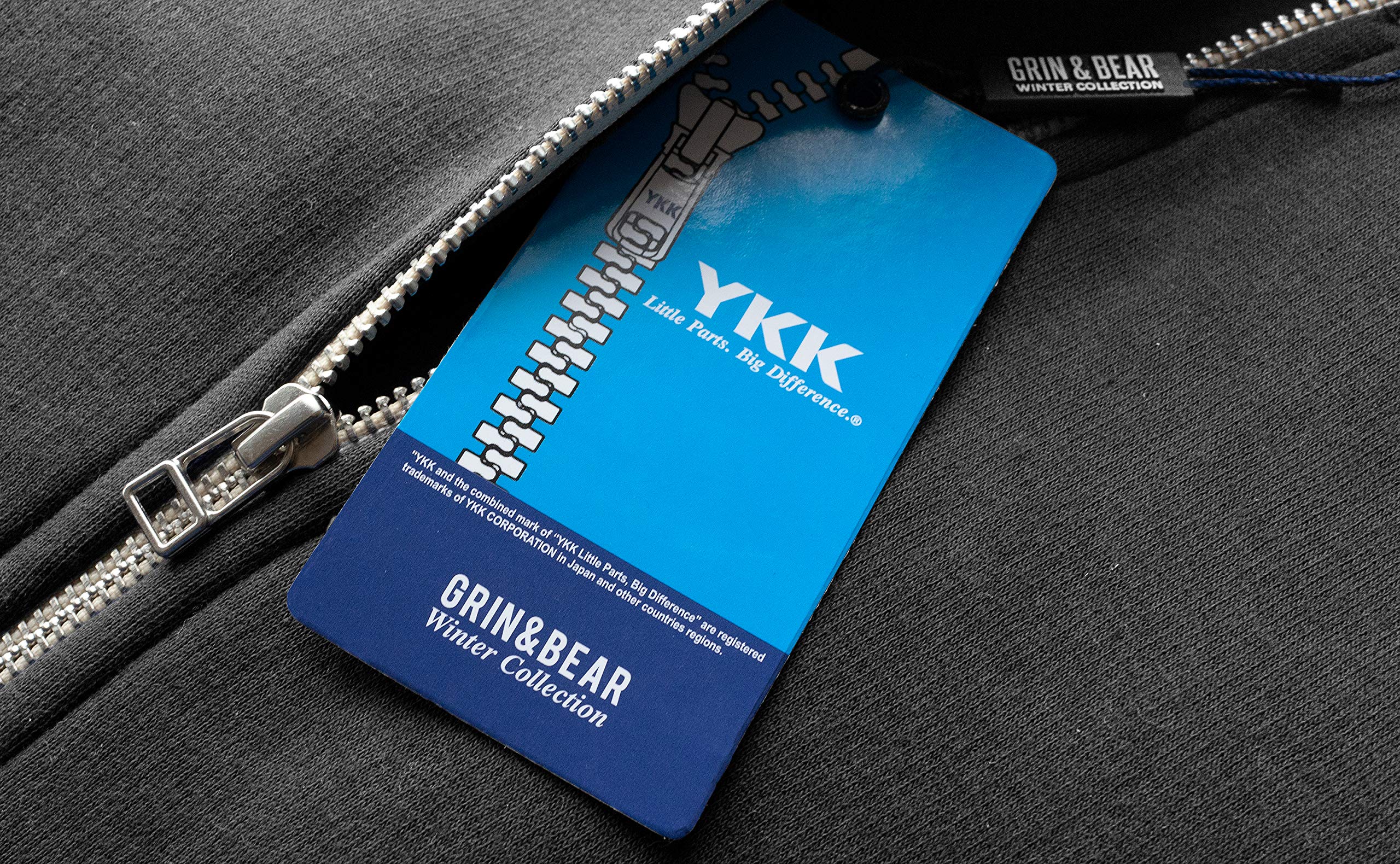 Grin&Bear Felpa Uomo Giacca Uomo Felpa con Cappuccio Cappuccio Foderato all'Interno GEC490