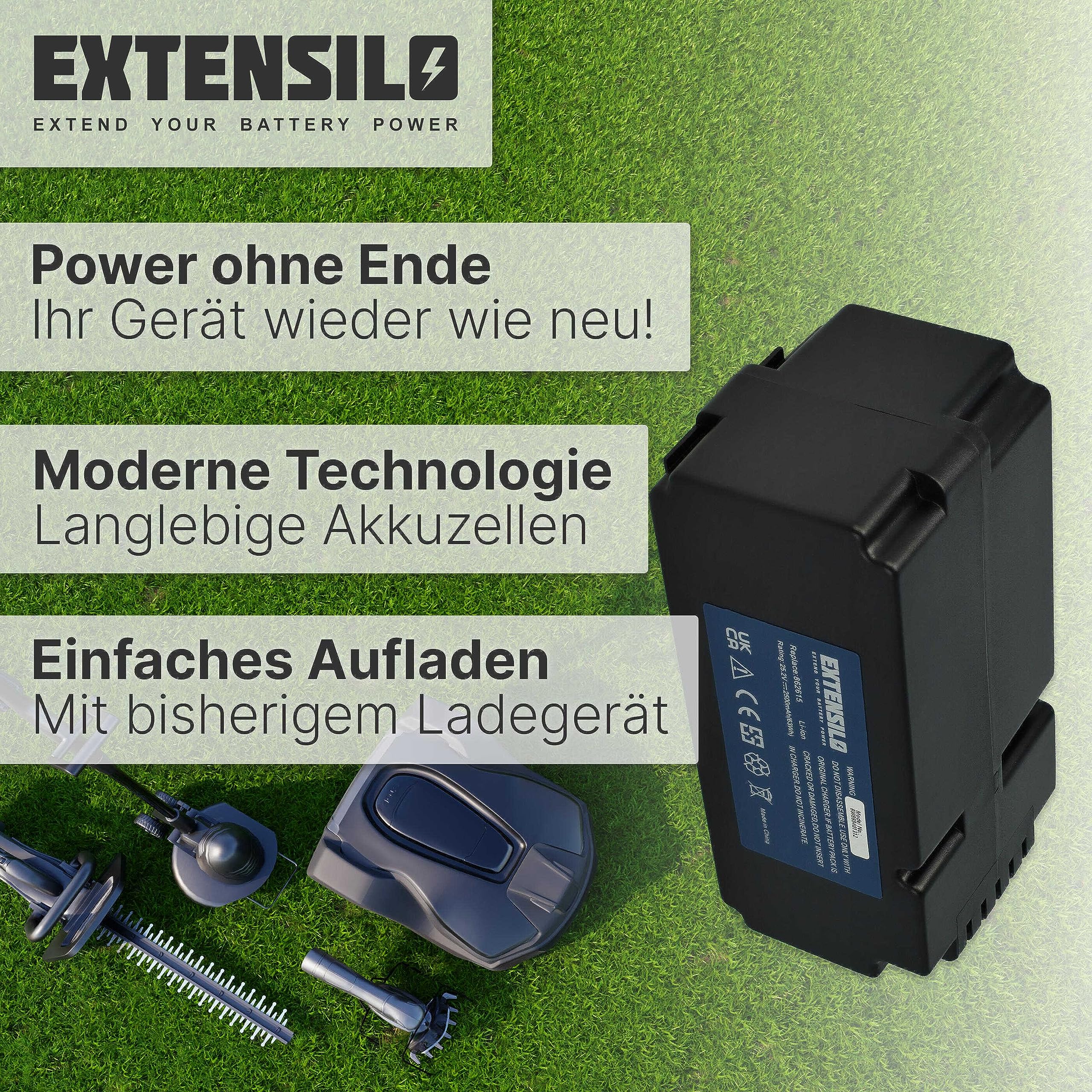 Batería Compatible con Yard Force X100i